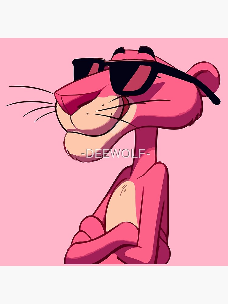 Cool Cat In Pink Shades Throw Pillow - Image 2