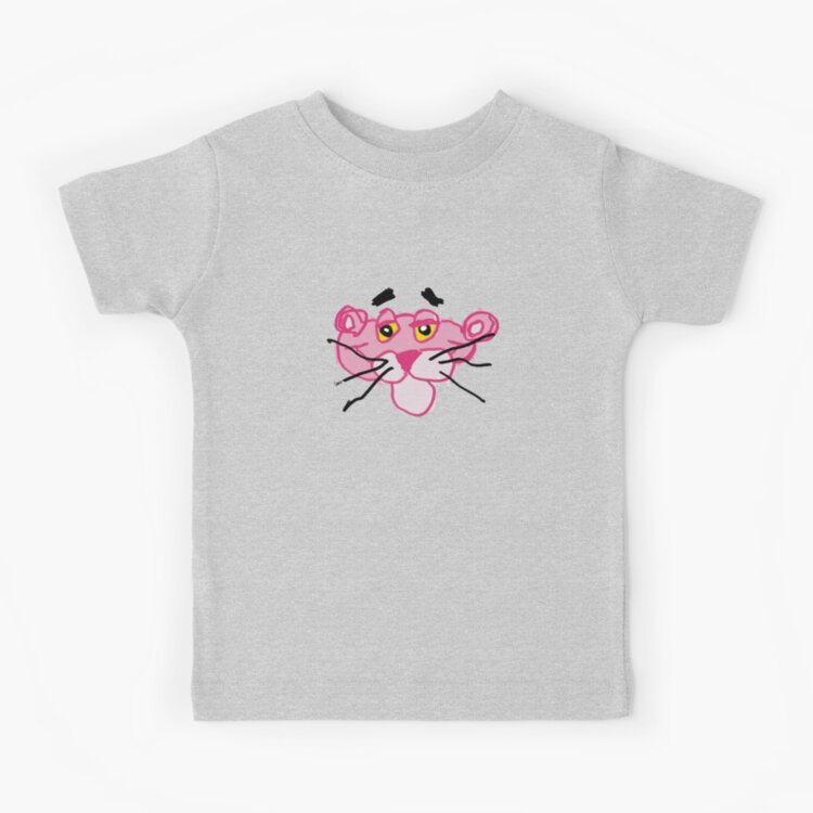 Pink Panther White Background Kids T-shirt - Image 4