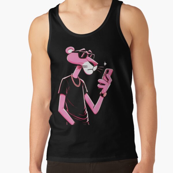 Pink Panter Retro Design Tank Top