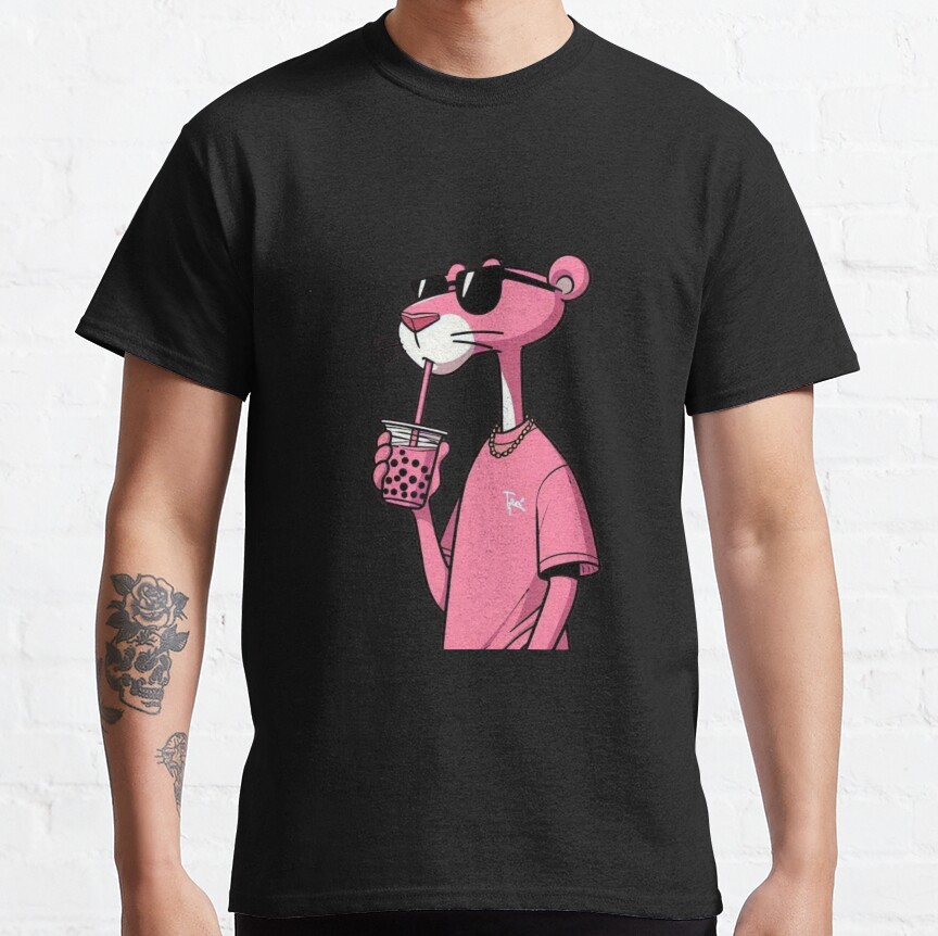 Cute Pink Panther T-shirt - Image 2