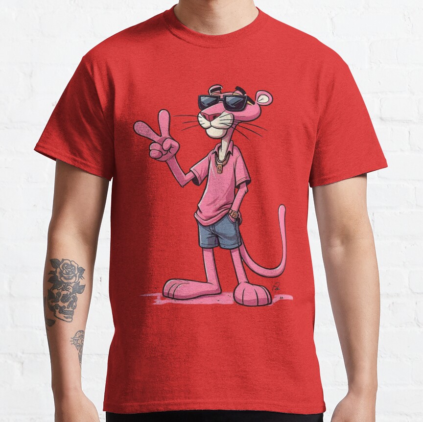 Cool Pink Panther T-shirt - Image 6