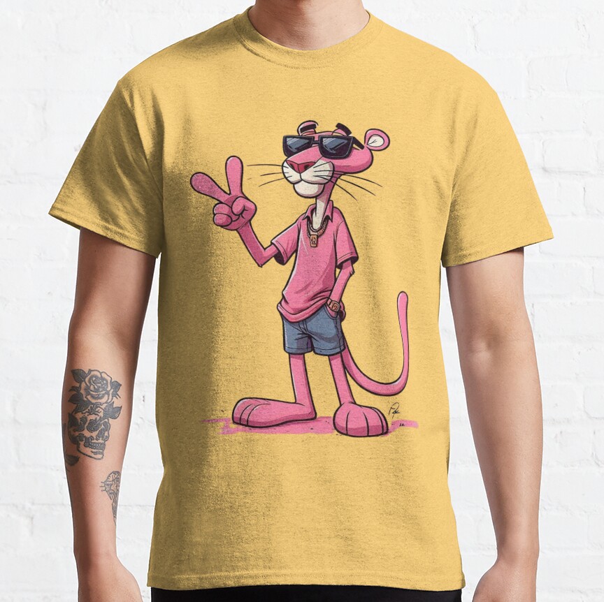 Cool Pink Panther T-shirt - Image 7