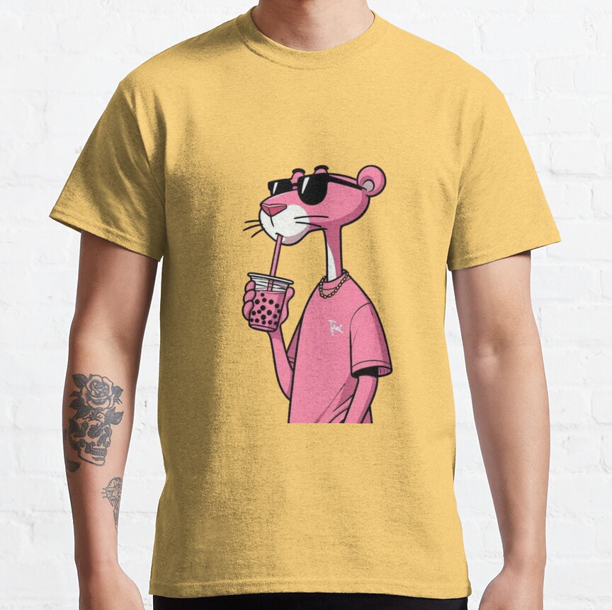 Cute Pink Panther T-shirt - Image 7