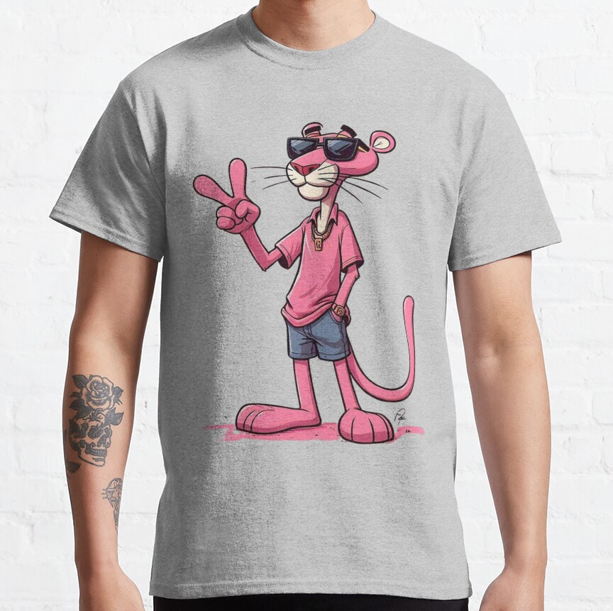 Cool Pink Panther T-shirt - Image 4