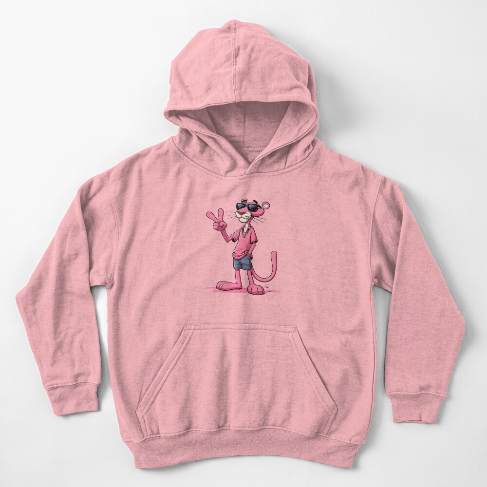 Cool Pink Panther Kids Hoodie - Image 2