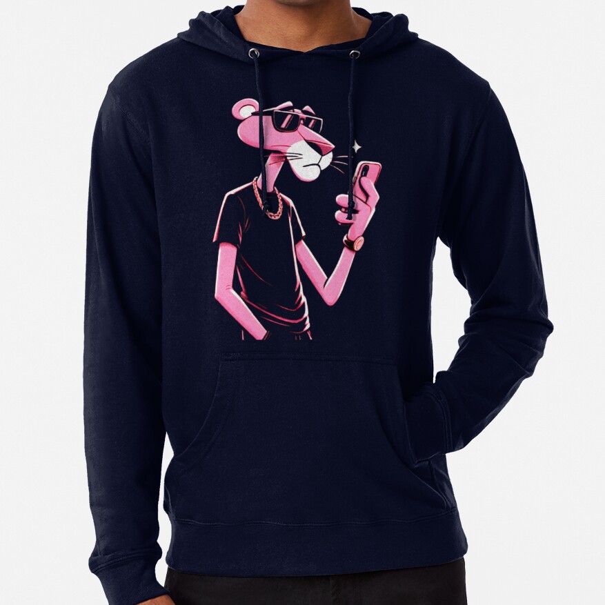 Pink Panter Retro Design Hoodie - Image 6