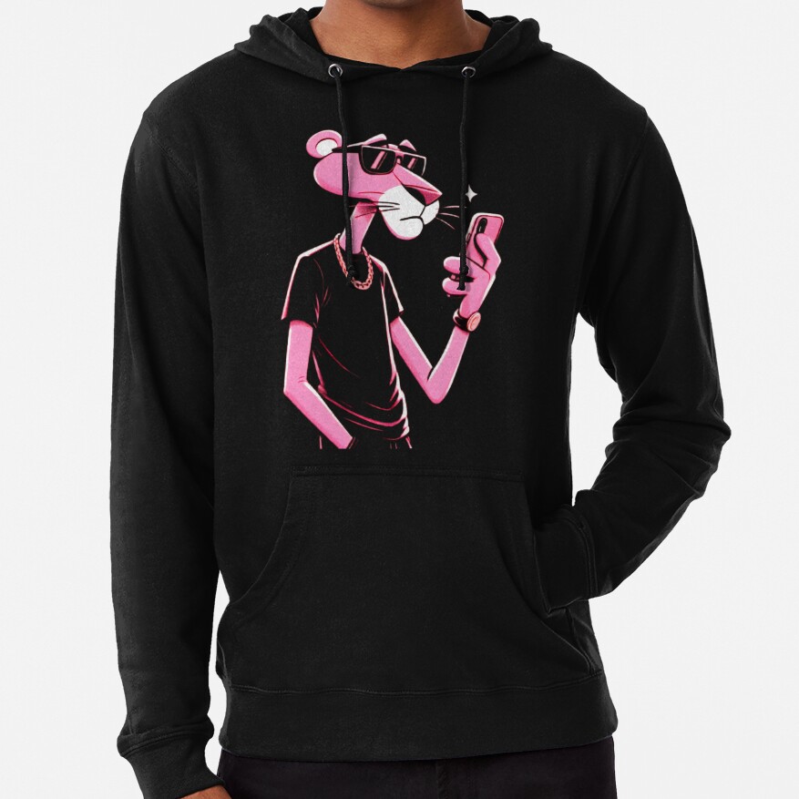 Pink Panter Retro Design Hoodie