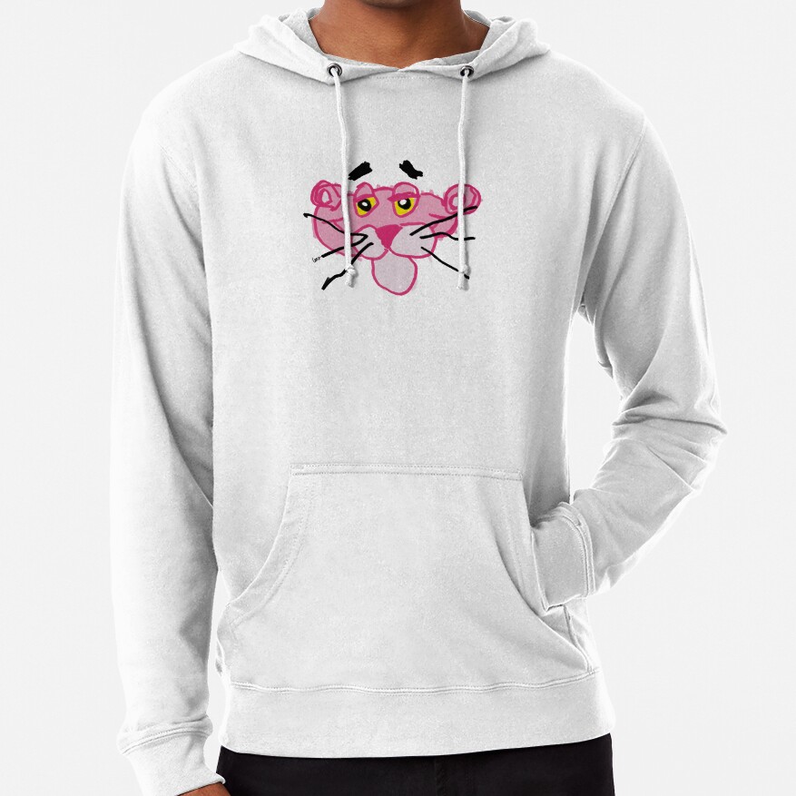 Pink Panther White Background Hoodie