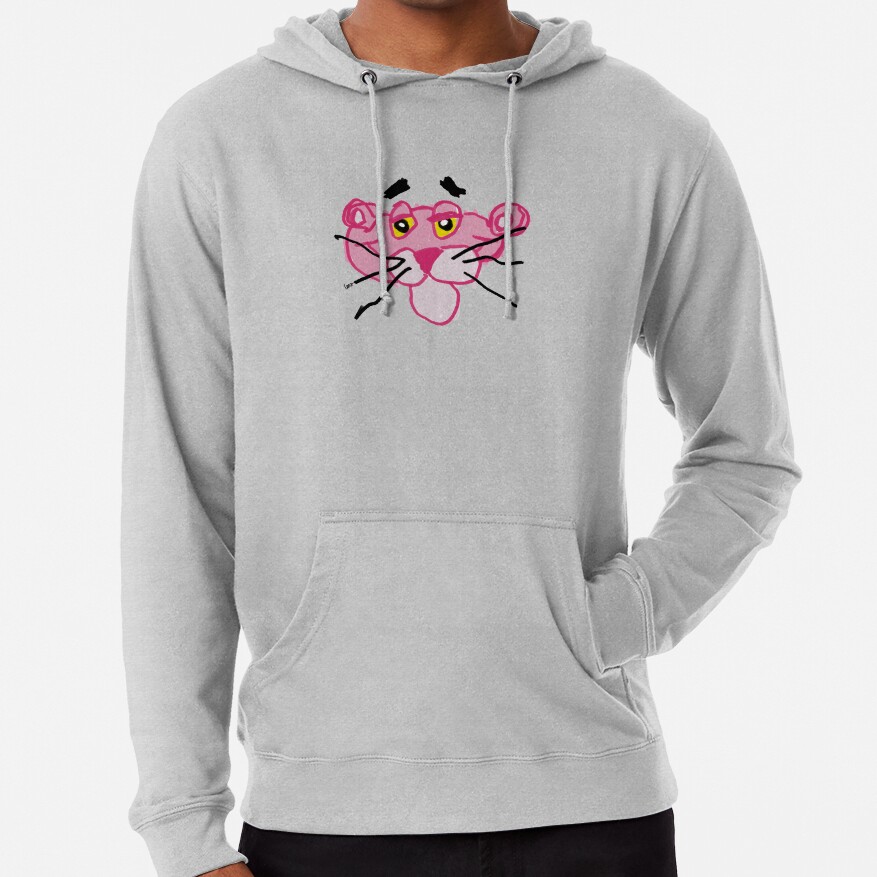 Pink Panther White Background Hoodie - Image 5