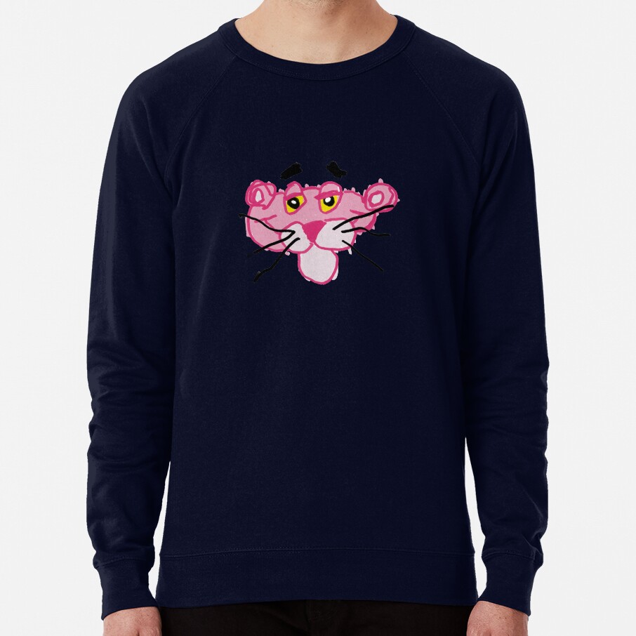 Pink Panther Blue Background Sweatshirt - Image 6
