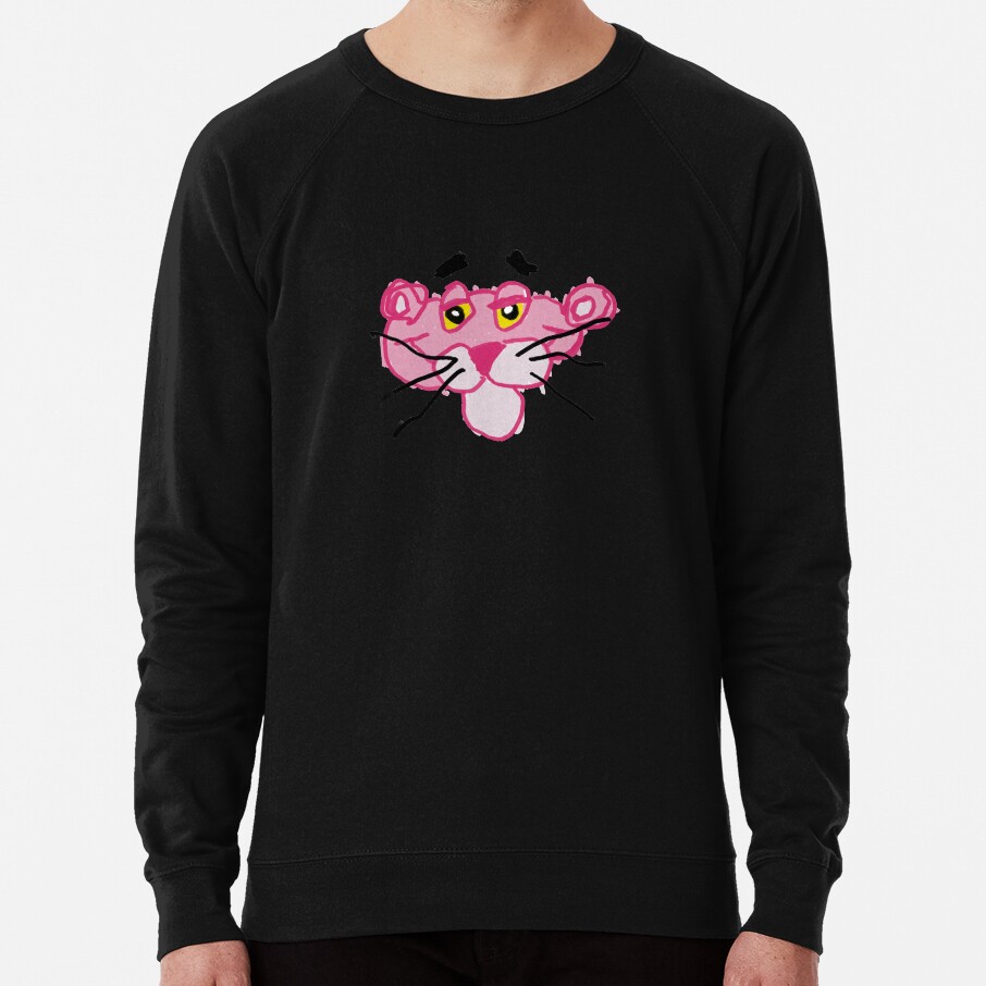 Pink Panther Blue Background Sweatshirt - Image 2