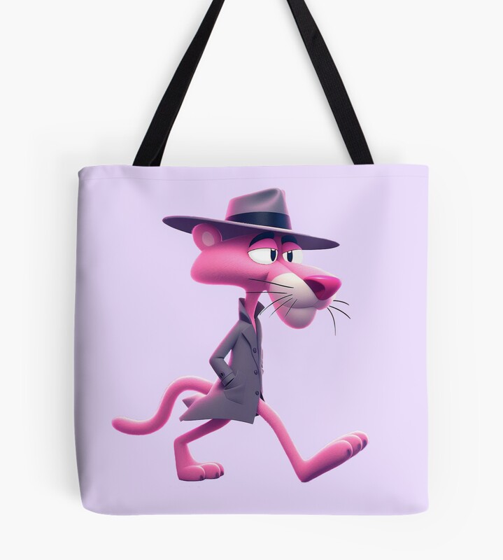 Detective Pink Panther Tote Bag