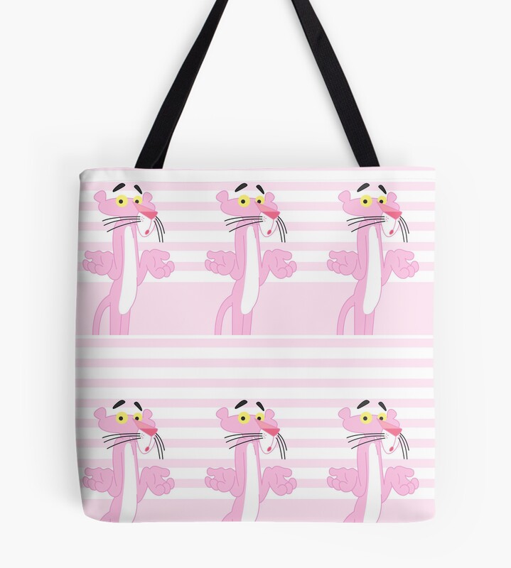 Funny The Pink Panther Tote Bag