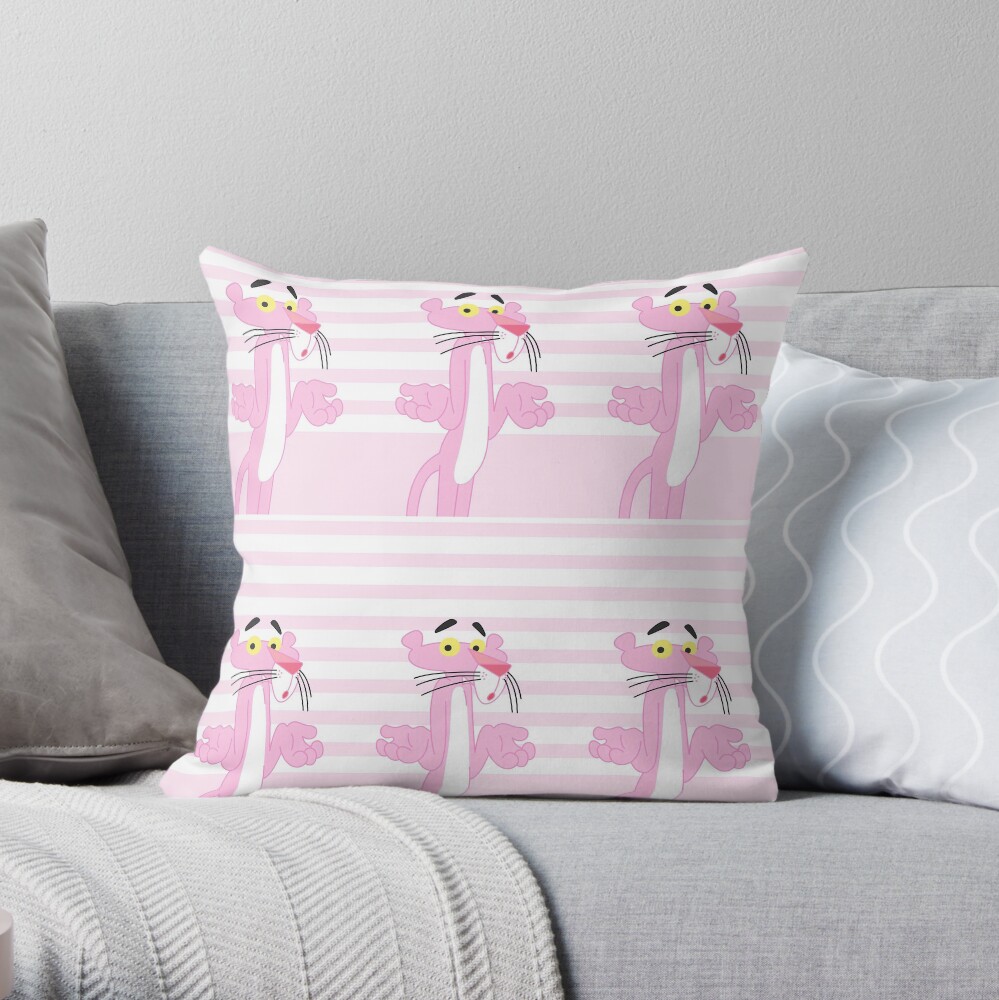 Funny The Pink Panther Throw Pillow